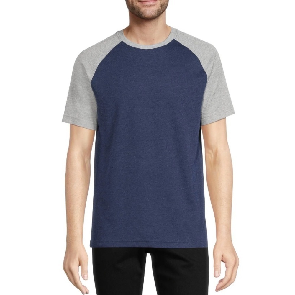 George 3XL Navy Blue and Gray Moisture Wicking T-Shirt